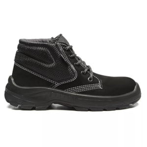 Botina Cadarço Nobuck Plus Preto Ca 40872