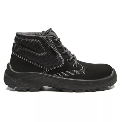 Botina Cadarço Nobuck Plus Preto Ca 40872