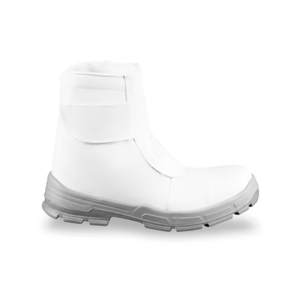 Botina Com Velcro Microfibra Branca Térmica Bp Ca 42380 Fujiwara