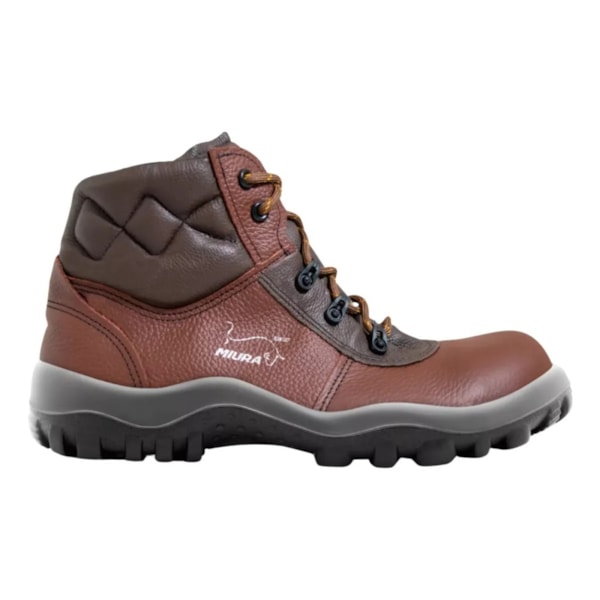 Botina De Amarrar Gran Luxo Vaqueta Marrom Bico Comp Ref 4857gl/el/ip/mr/tpc Ca 32494-e179916f-67c3-4830-b9e0-c2cdd500f96c