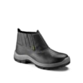Botina de couro preto com elástico bico PVC Ca 44696 Bellga-676a4796-bd55-42b7-b6c3-d1236e9e64d0