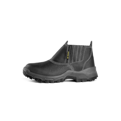 Botina De Segurança Com Elastico Couro Preto Sampa Sb Ba Ca 45269 Delta Plus