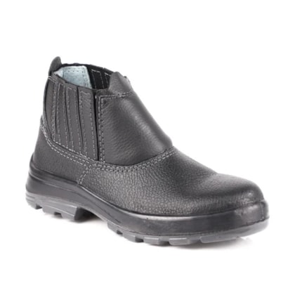 Botina Elastico Couro Preto 4098use Usafe-bp Ca 32807/42108