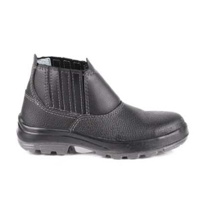 Botina Elastico Couro Preto 4098use Usafe-bp Ca 32807/42108