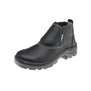 Botina Elastico Couro Preto 95b19-ba Ca 41429