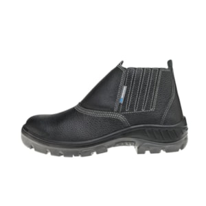 Botina Elástico Couro Preto 95b19-ba Ca 41429