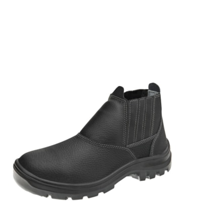 Botina Elastico Couro Preto Anti-perfurante 10vb48-ba Ca 29392 Marluvas