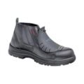 Botina elástico couro preto biqueira composite antiperfuro proteção metatarso Ca 42804 Conforto-a7a4dc2d-e520-435c-879a-886be5761278