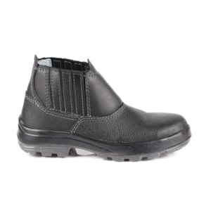 Botina Elástico Couro Preto Usafe-ba Ca 28511 Fujiwara