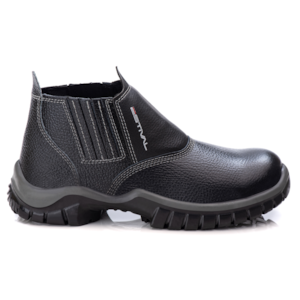 Botina Elastico Couro Preto Wo1001 Relax Bp Ca 44597