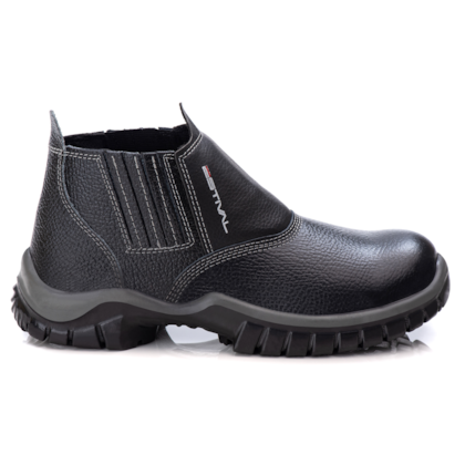 Botina Elastico Couro Preto Wo1001 Relax Bp Ca 44597
