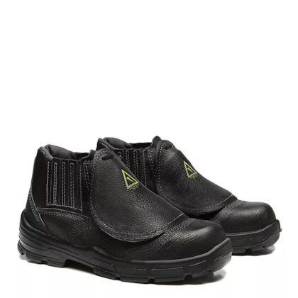 Botina Elastico Vaqueta Preto C/ Metatarso Ext Bico Composite Pap 4031bepb1662el Ca 28851