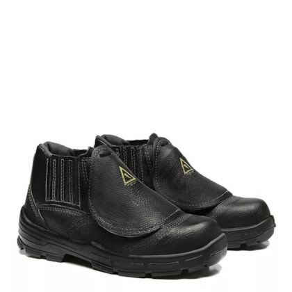 Botina Elástico Vaqueta Preto C/ Metatarso Ext Bico Composite Pap 4031bepb1662el Ca 28851