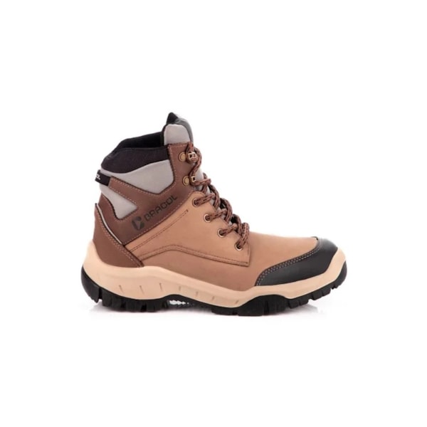 Botina Horizon Cadarço Couro Nobuck Areia 4064maa Bp Bracol-83c5081a-cdac-418a-bdf5-84d0d8d35cea