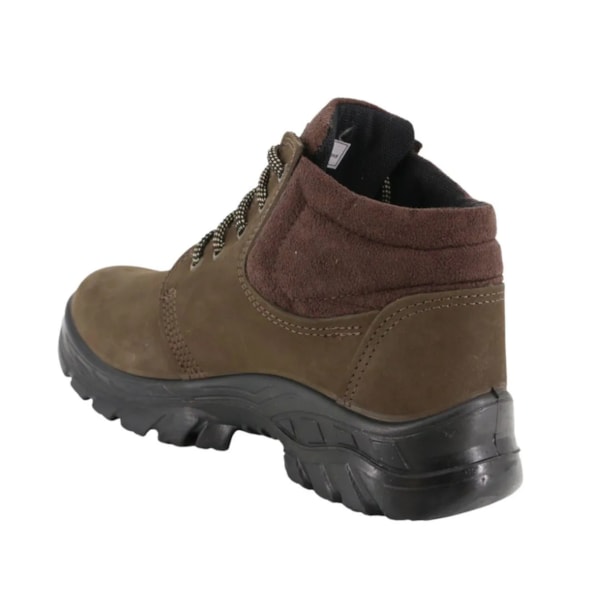 Botina nobuck cadarço café bico composite ref. PS137AC Ca 47167 Ecosafety-242c77f6-9304-49e8-9921-94381421caea