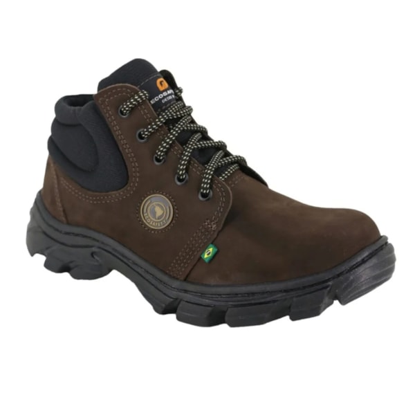 Botina nobuck café ref. PS106 Ca 17144 Ecosafety-1932085c-299c-425e-8034-2e31d493cc6e