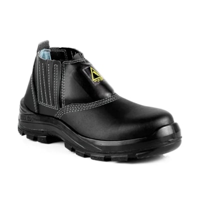 Botina Preta Elastico Microf Composite 4045belm1602el Ca 39104