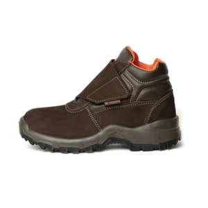 Botina Velcro Marrom Vitoria Ca 35437