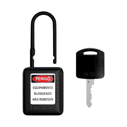 Cadeado de bloqueio plástico 4,5 mm x 3 8mm 1 1/2