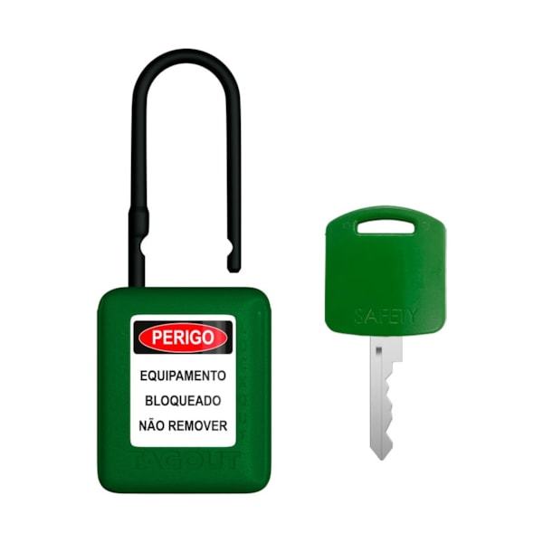 Cadeado de bloqueio plástico 4,5 mm x 3 8mm 1 1/2