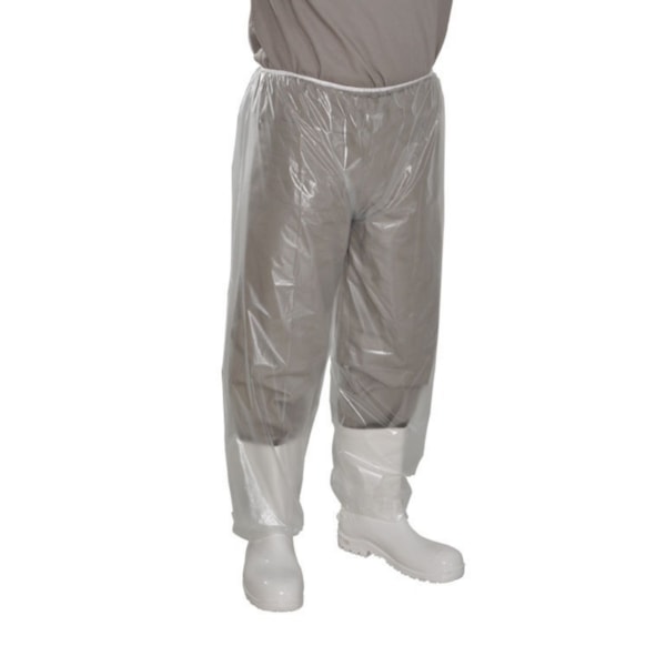 Calça de polietileno transparente com elástico na cintura e tornozelo Prevemax-e851190f-7c6b-4d54-ba46-ee953aa7250b