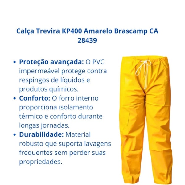 Calça De Pvc Trevira Kp400 Amarela Ca 28439-3e6d912b-3e39-4693-b86f-09e3ac0cdd50