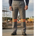 Calça NR-10 Com Velcro Cinza Faixa Refletiva Laranja Ca 36101-b44c98fb-a64b-4b5c-8fe8-e400ddb9335b