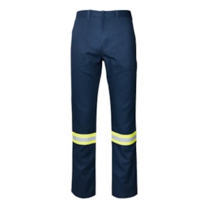 Calça NR-10 Risco 2 Azul Royal Faixa Refletiva Verde CA 47360 Zengo