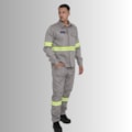 Calça NR-10 Risco 2 Cinza Com Faixa Refletiva Verde CA 47360 Zengo-b89c56bd-301f-4f40-aaf8-6540bc63397e