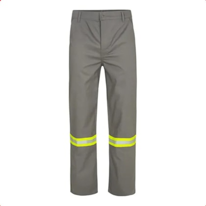 Calça Nr10 Elastico Cinza Com Refletivo Ca 50181