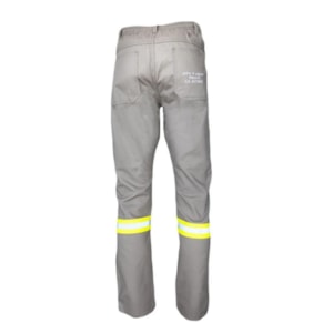 Calça Nr10 Risco 2 Cinza Com Faixa Refletiva Verde Ca 47360 Zengo