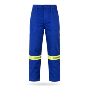 Calça Retardante A Chama Azul Royal Sem Faixa