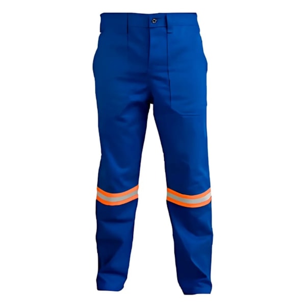 Calça Retenção A Chama Azul Royal Com Faixa Refletiva Laranja Ca 36102-d4136654-9467-49b6-a4f3-dbf8620dc572