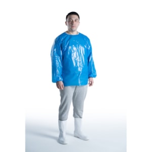 Camisa De Polietileno Azul Com Elastico  1,70 X 0,80 Ca 30012
