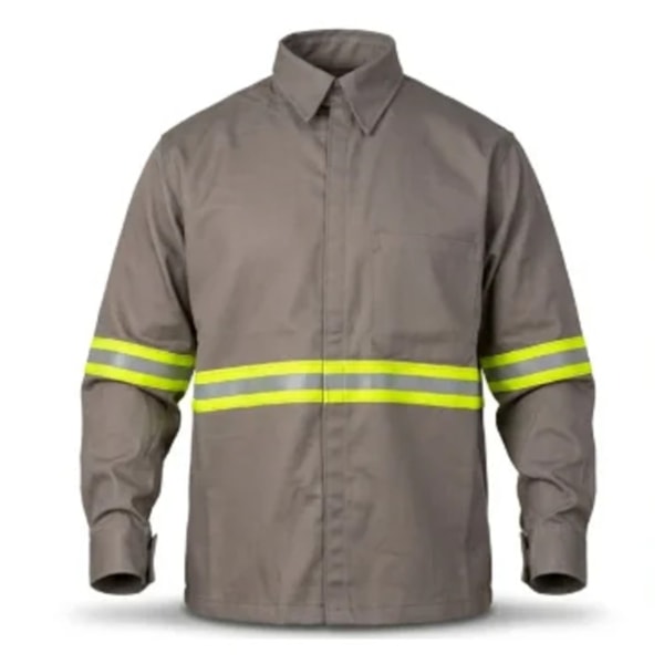 Camisa NR-10 Cinza Com Faixa Refletiva Verde Ca 52270-88de3a45-c79b-4018-aa6d-b9aba90272c5