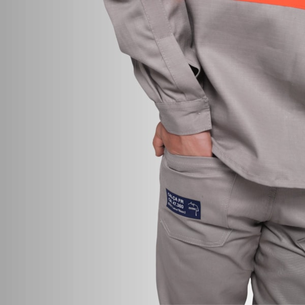 Camisa NR-10 Risco 2 Cinza Faixa Refletiva Laranja CA 47358-2a13d38d-b662-4b84-afe0-ea67aa3f6306