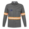 Camisa Retenção A Chama Cinza Com Faixa Refletiva Laranja Ca 36102-2ef19997-fbd7-43c7-ae1a-0ac29a20164f