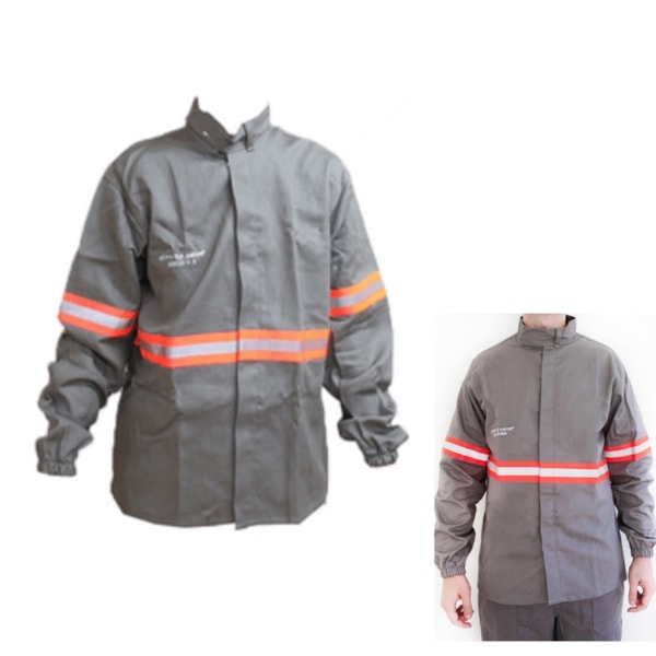 Camisa Retenção A Chama Cinza Com Faixa Refletiva Laranja Ca 36102-119b701c-d7ec-4a5c-b718-24d62bfb30ed