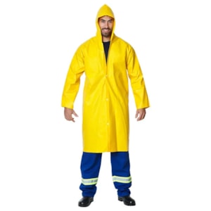 Capa De Chuva Trevira Forrado Amarelo Ref 398 Ca 28449