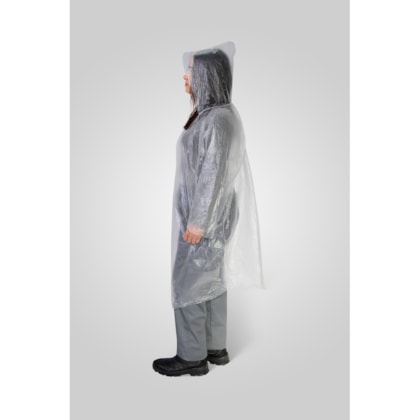 Capa De Polietileno Transparente Com Capuz Rcap0032