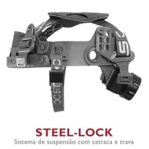 Capacete Com Suspensao Steel Lock Ca 35983