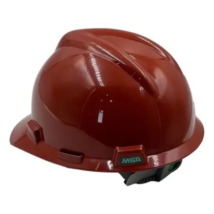 Capacete de Segurança V-Gard Push-key Marrom 3519 CA 498/8304 Msa