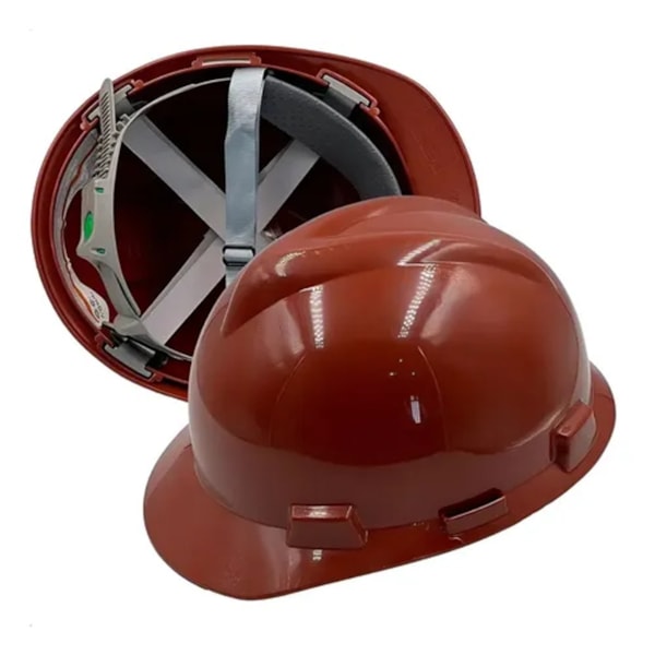 Capacete de Segurança V-Gard Push-key Marrom 3519 CA 498/8304 Msa-680c23bf-672b-430d-acc3-e6137cf2b7f3
