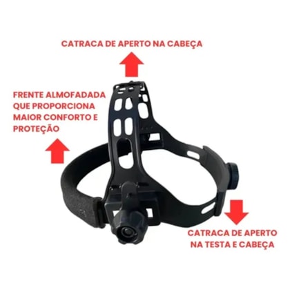 Carneira Ajuste Catraca - Protetor Facial/ Mascara De Solda