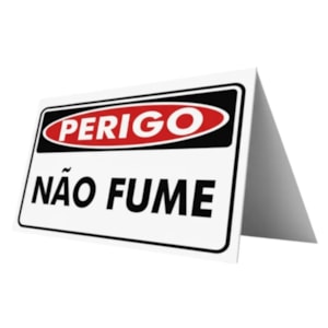 Cavalete Duplo Branco 34x47 Cm Nao Fume