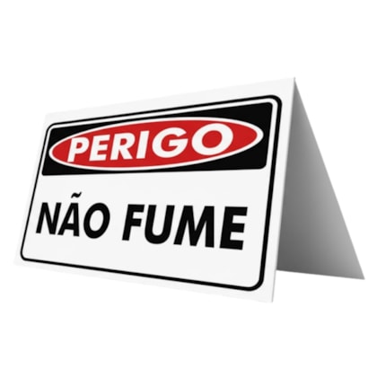 Cavalete Duplo Branco 34x47 Cm Nao Fume