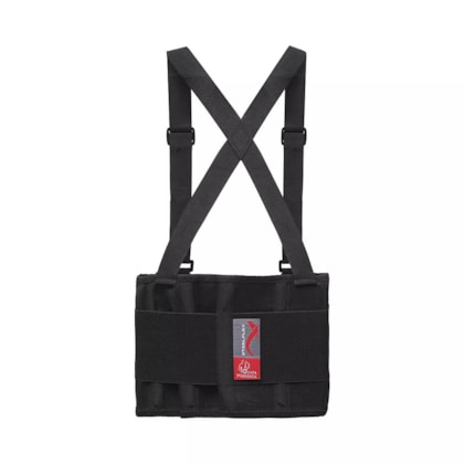 Cinta ergonômica abdominal Comfort preta Steelflex