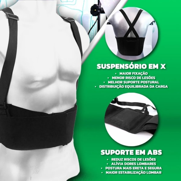Cinta Ergonômica Abdominal Preta-f1c496bc-2ba7-4ca6-b706-58c04924f48f