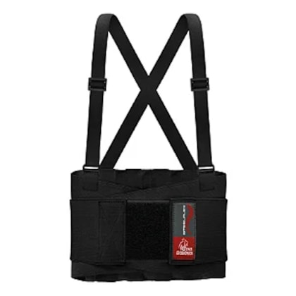 Cinta Ergonomica Abdominal Preta 82cm X 21cm