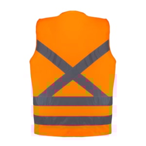 Colete Refletivo Com 1 Bolso Laranja Pisebemlog